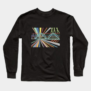 Abstract Rainbow Bridge Haleiwa Long Sleeve T-Shirt